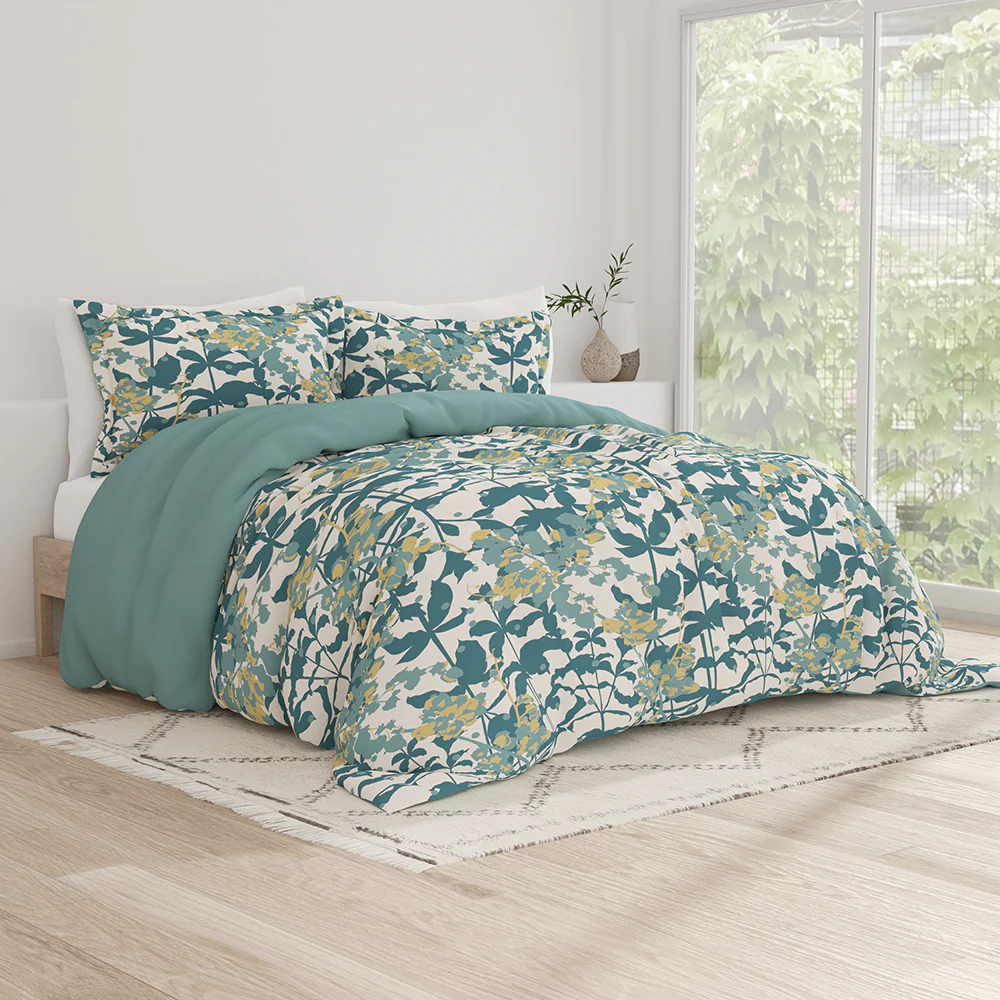 Boho Flower Pattern 3-Piece Reversible Duvet Cover Set (Sale) - Image 7