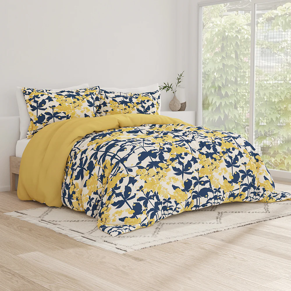 Boho Flower Pattern 3-Piece Reversible Duvet Cover Set (Sale) - Image 8