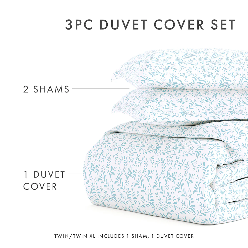 Burst of Vines Pattern 3-Piece Duvet Cover Set (Sale) - Image 32