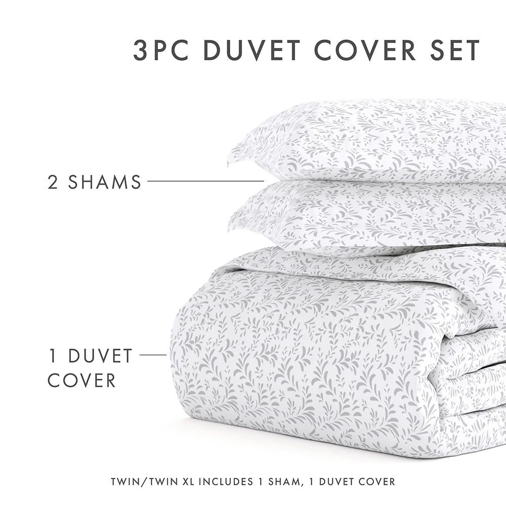 Burst of Vines Pattern 3-Piece Duvet Cover Set (Sale) - Image 33