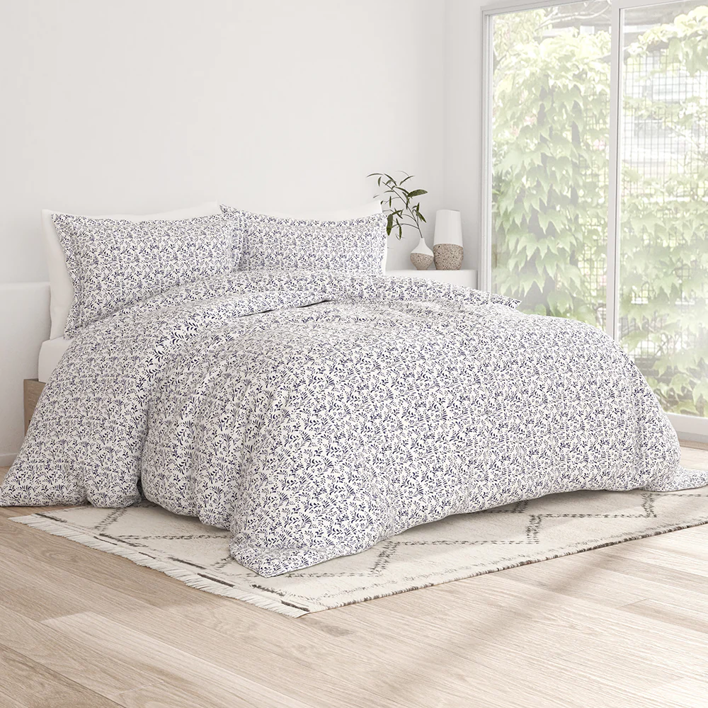 Burst of Vines Pattern 3-Piece Duvet Cover Set (Sale) - Image 4