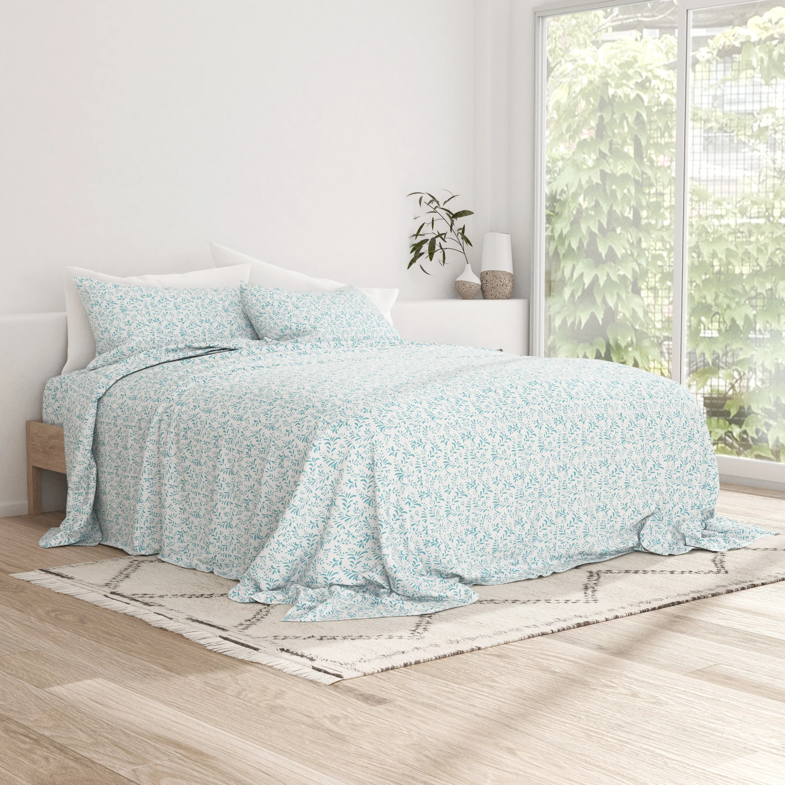 Burst of Vines Pattern 4-Piece Sheet Set (Sale) - Image 10