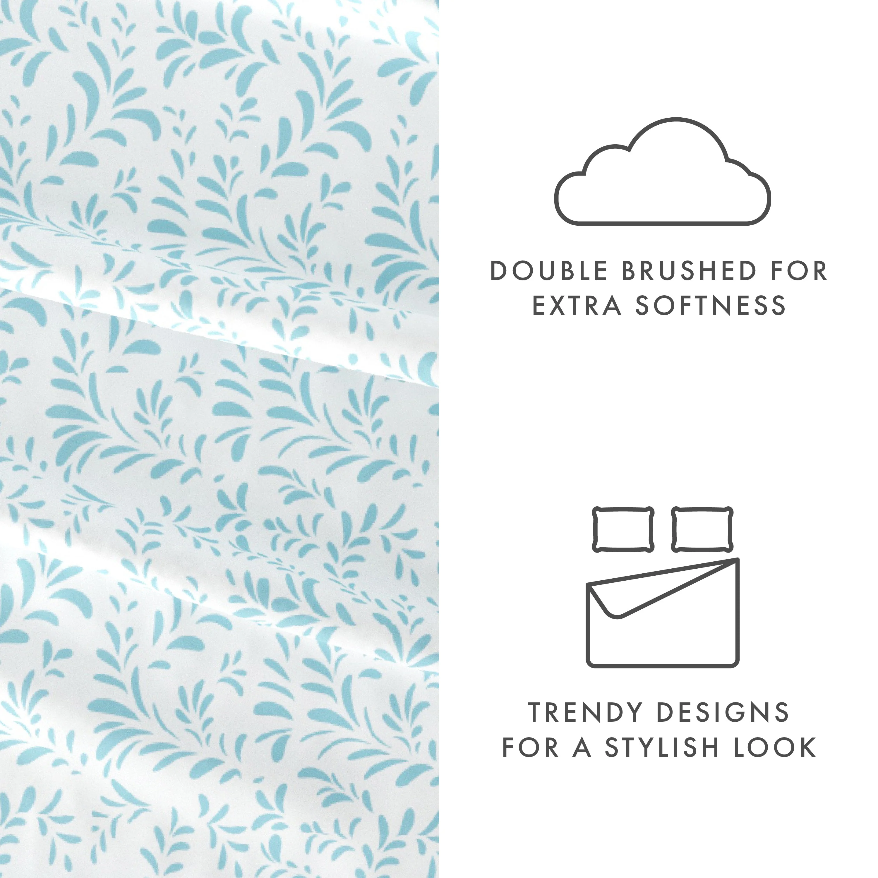 Burst of Vines Pattern 4-Piece Sheet Set (Sale) - Image 16