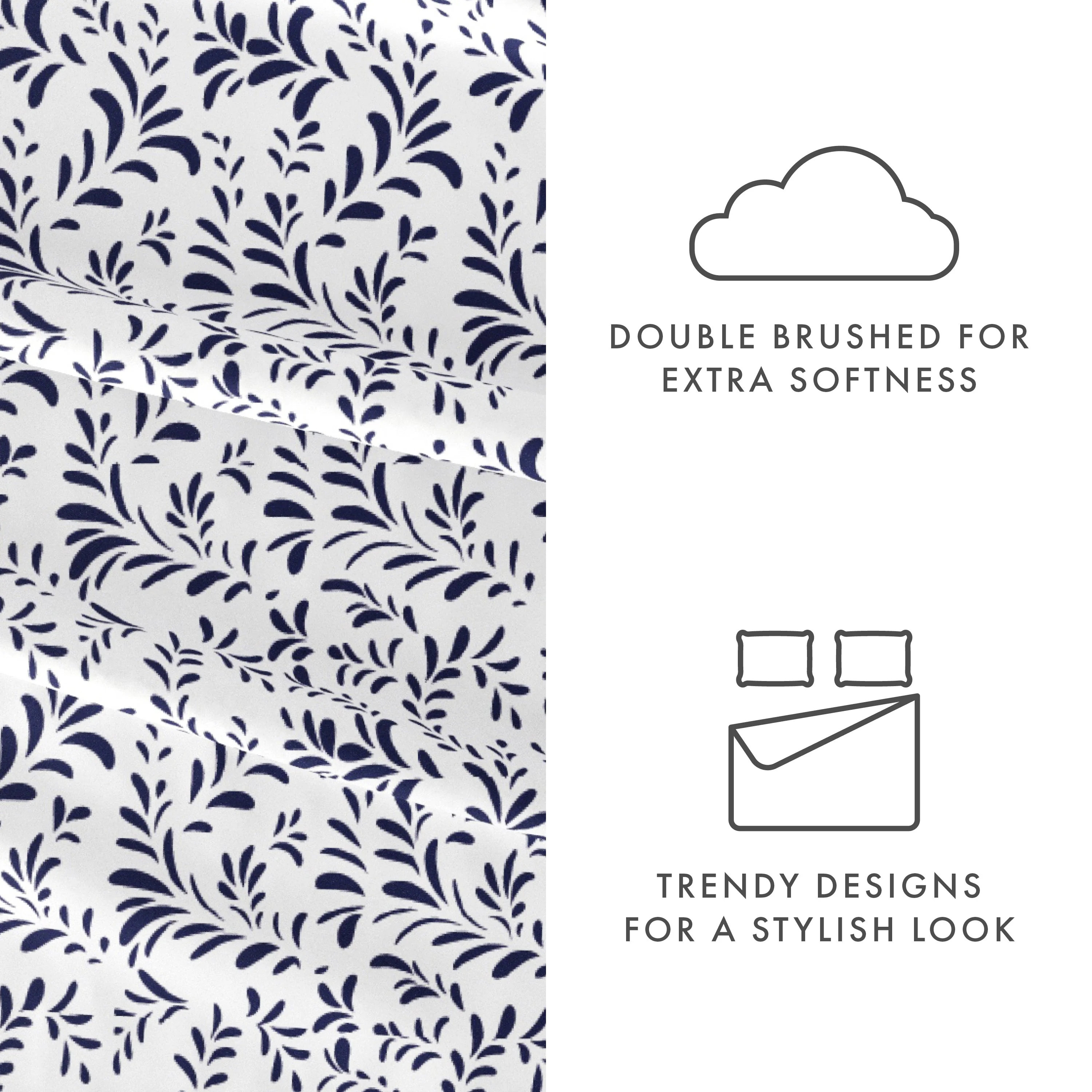 Burst of Vines Pattern 4-Piece Sheet Set (Sale) - Image 18