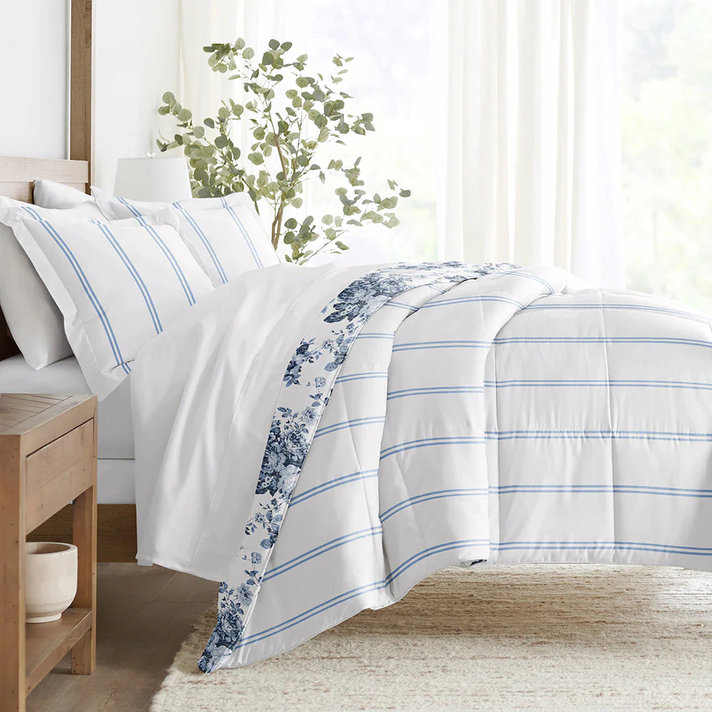 Cabbage Rose Reversible Down-Alternative Comforter Set (Sale) - Image 2