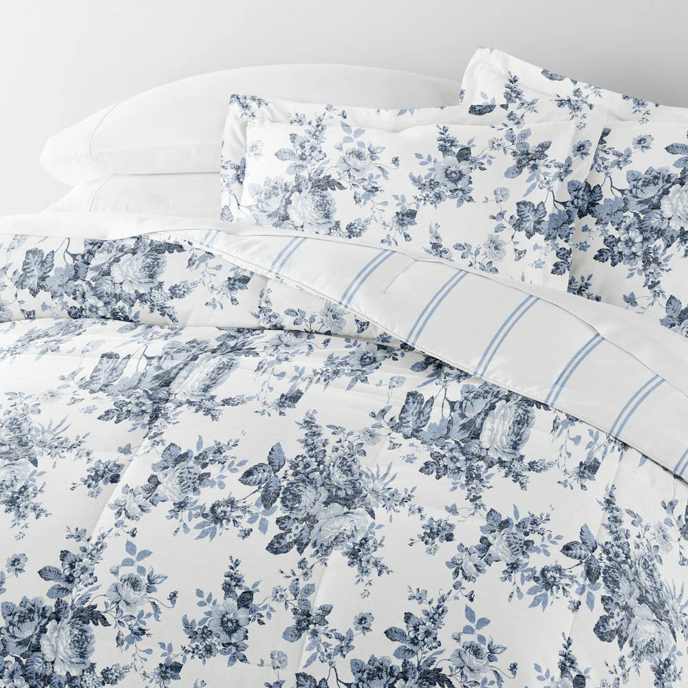 Cabbage Rose Reversible Down-Alternative Comforter Set (Sale) - Image 7