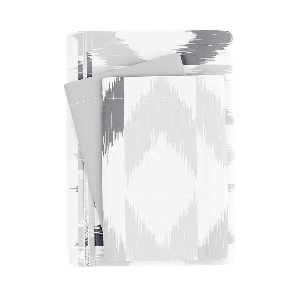 Chevron Sleep Pattern 3-Piece Reversible Duvet Cover Set (Sale) - Image 8