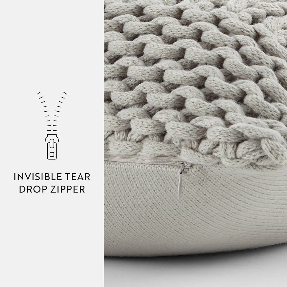 Chunky Knit Throw Pillow Cover and Insert (Sale) - Image 19