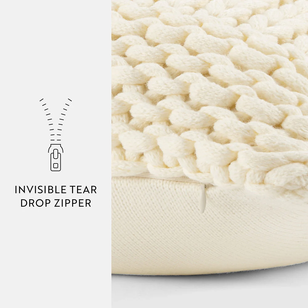 Chunky Knit Throw Pillow Cover and Insert (Sale) - Image 20