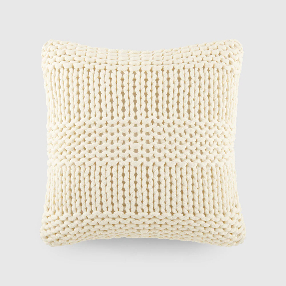 Chunky Knit Throw Pillow Cover and Insert (Sale) - Image 5