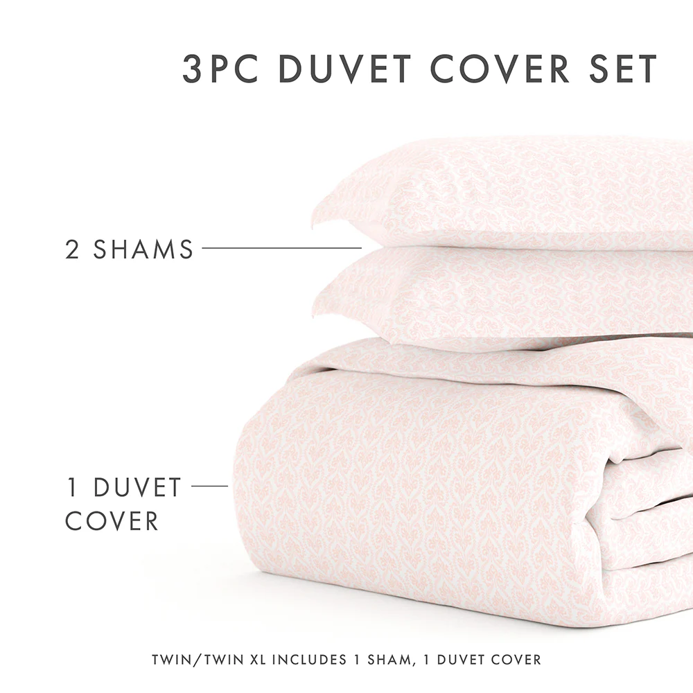 Classic in Pink Pattern 3-Piece Duvet Cover Set (Sale) - Image 11