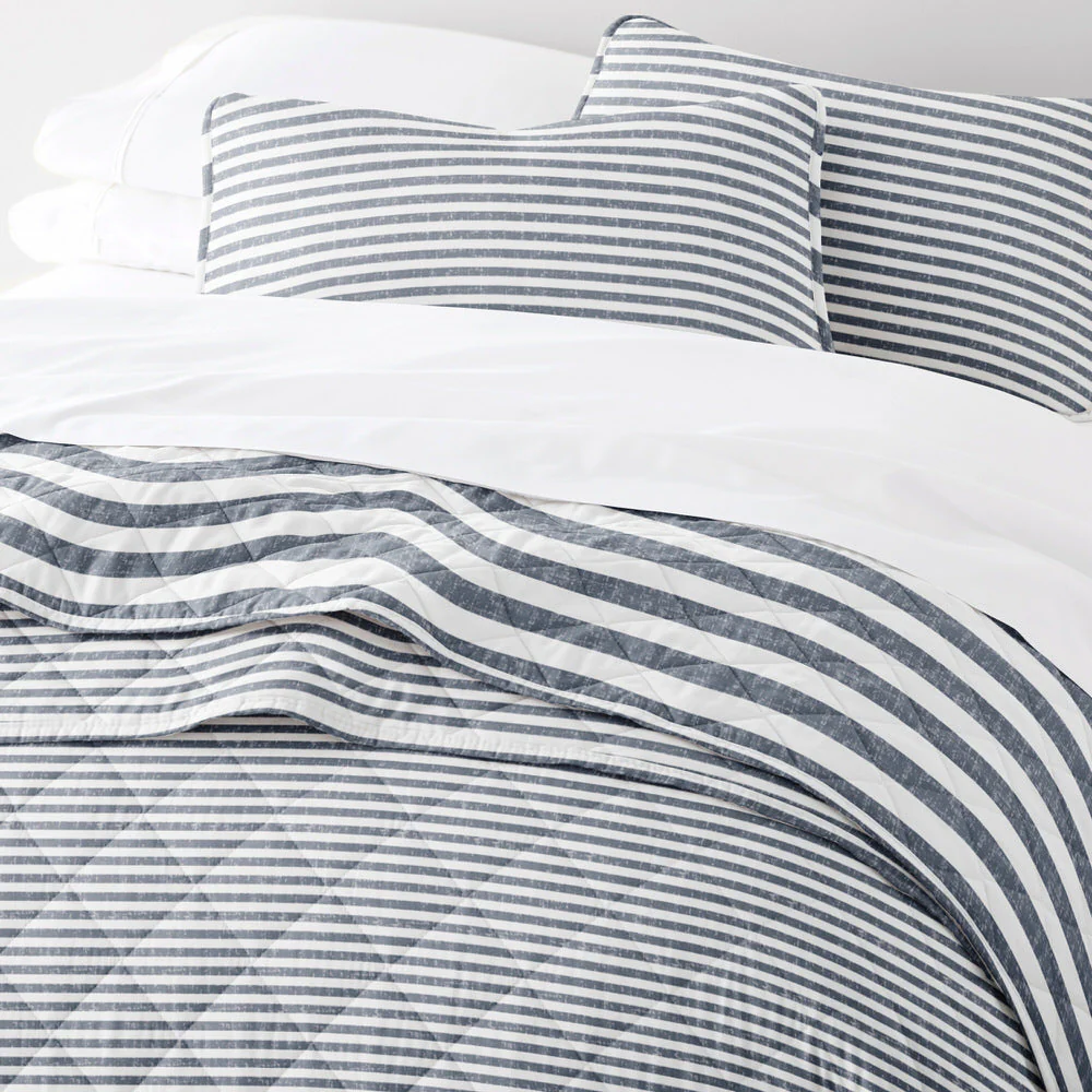 Classic Stripe Reversible Quilted Coverlet Set (Sale) - Image 12