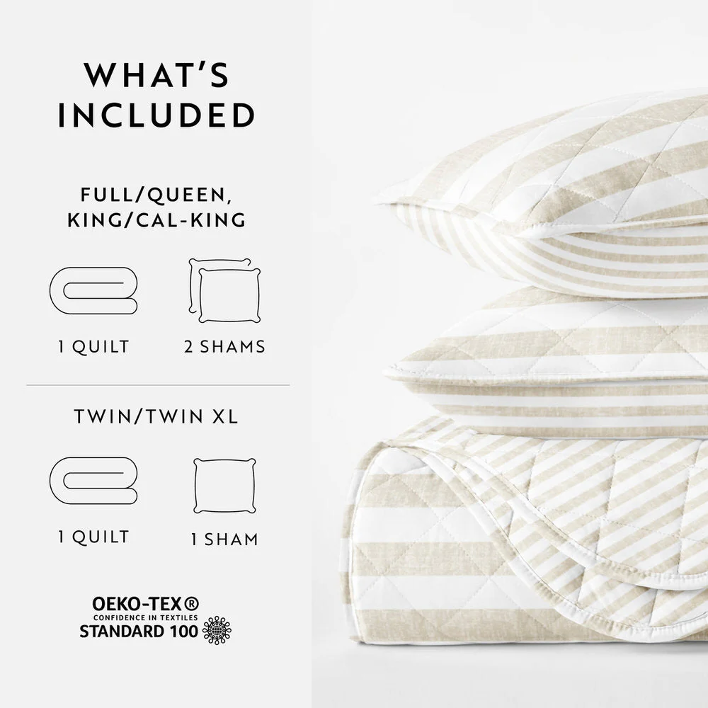 Classic Stripe Reversible Quilted Coverlet Set (Sale) - Image 15
