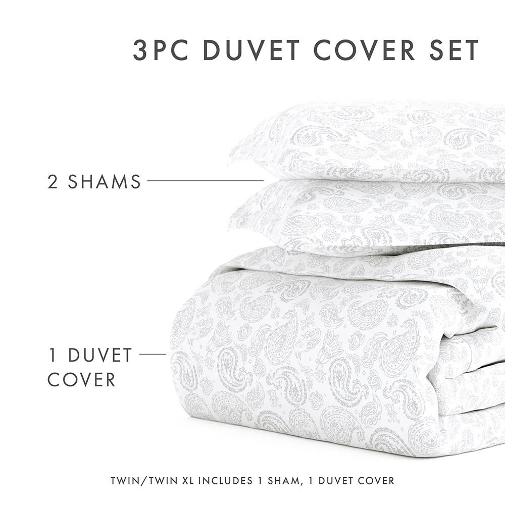 Coarse Paisley Pattern 3-Piece Duvet Cover Set (Sale) - Image 22