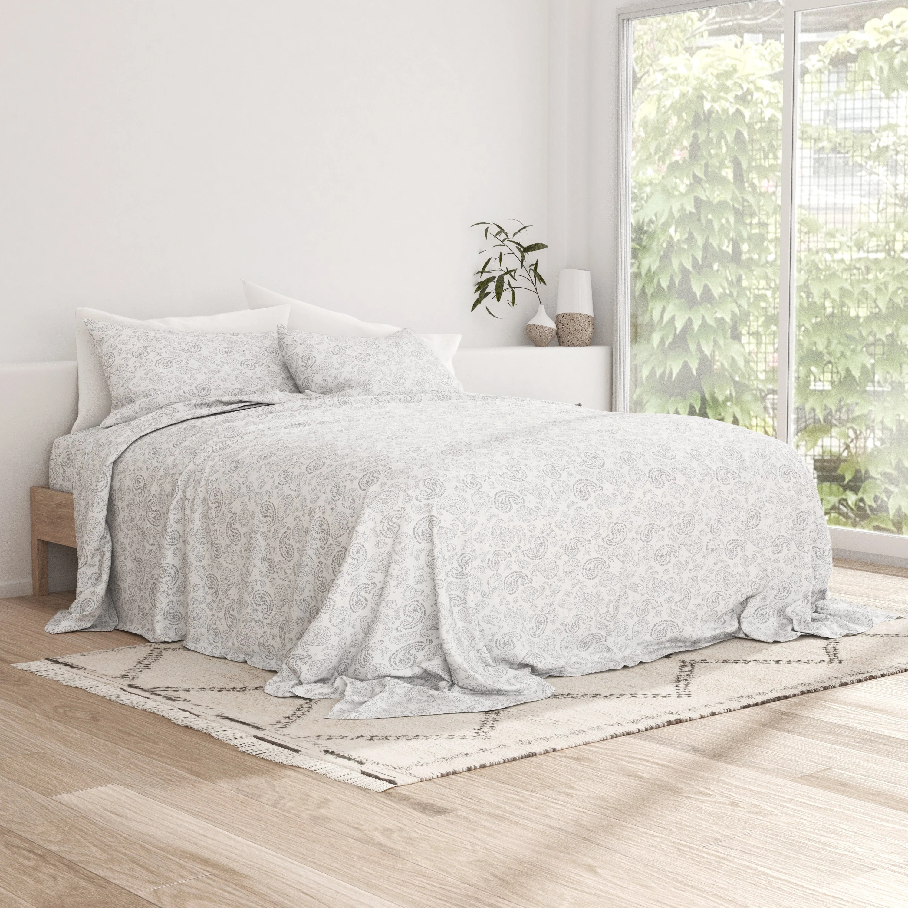 Coarse Paisley Pattern 4-Piece Sheet Set (Sale) - Image 8