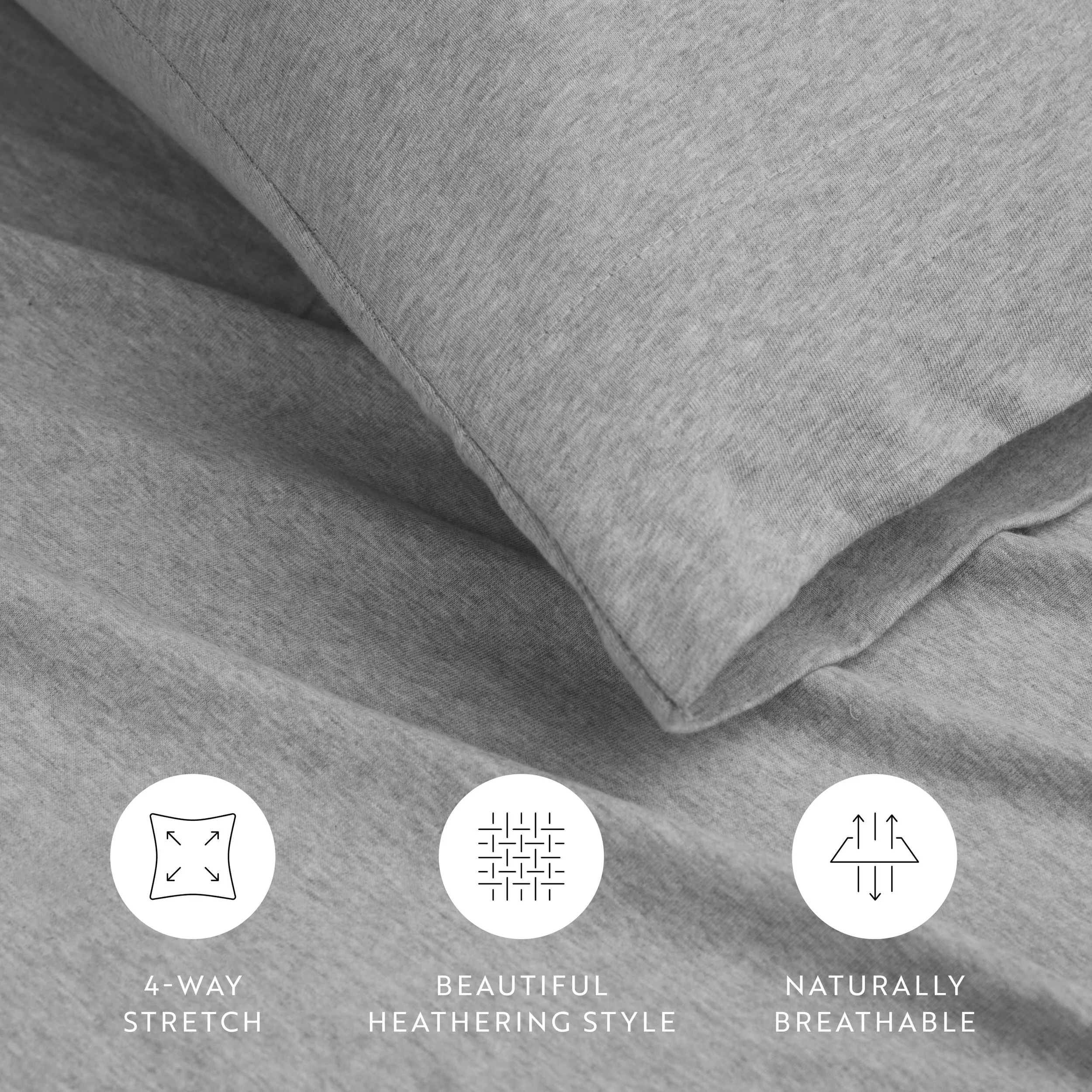 Jersey Knit 4-Piece Cotton Sheet Set (Sale) - Image 15