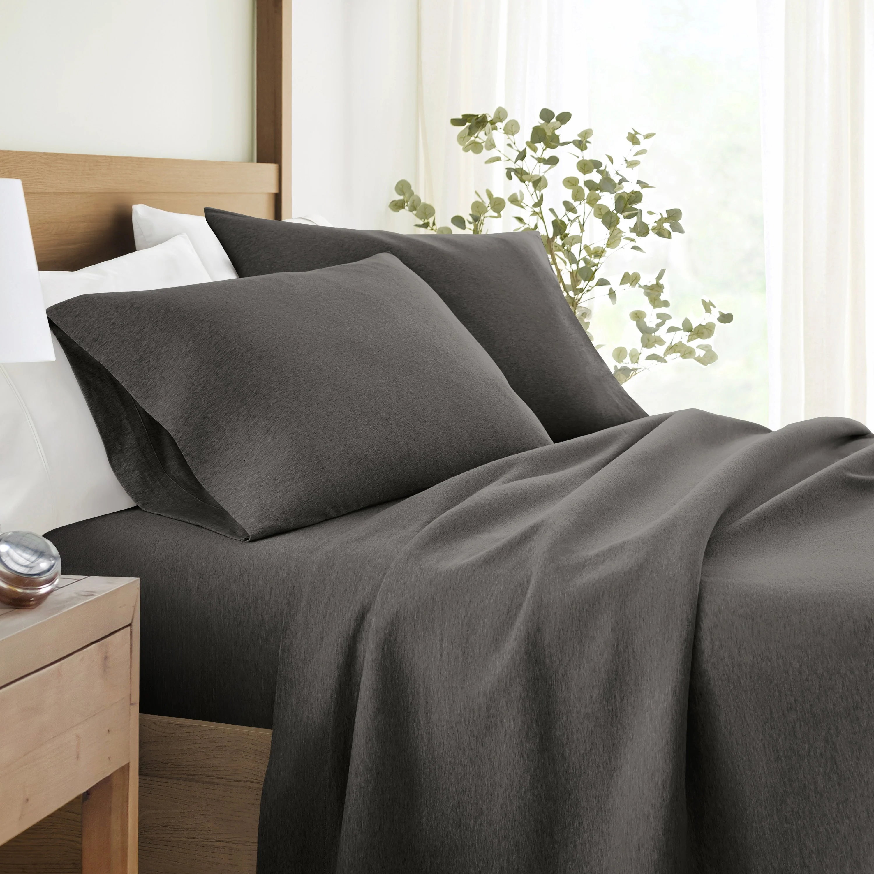 Jersey Knit 4-Piece Cotton Sheet Set (Sale) - Image 2