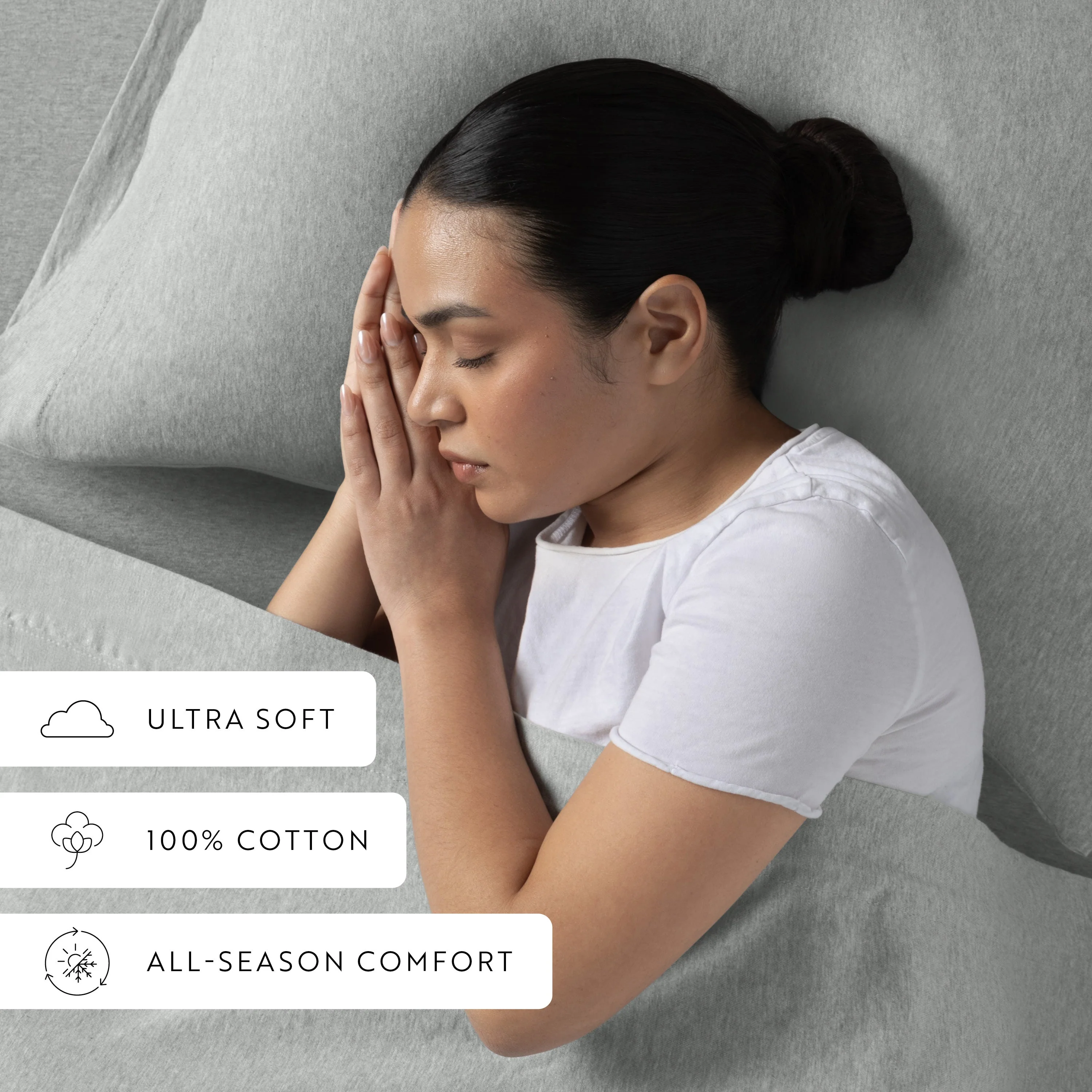 Jersey Knit 4-Piece Cotton Sheet Set (Sale) - Image 20