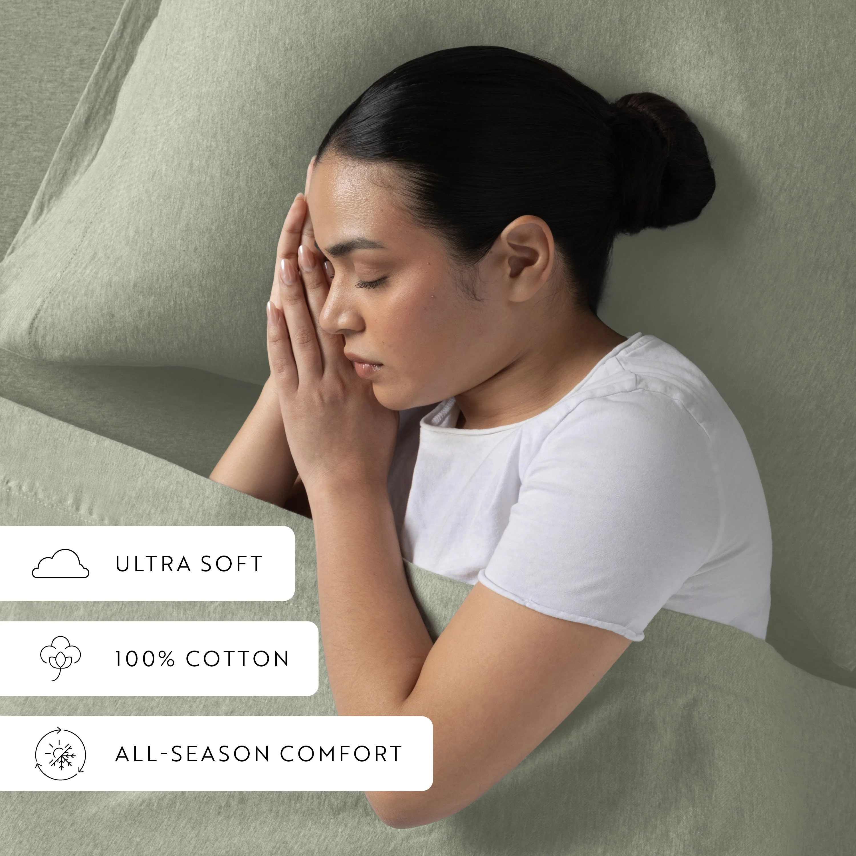 Jersey Knit 4-Piece Cotton Sheet Set (Sale) - Image 22