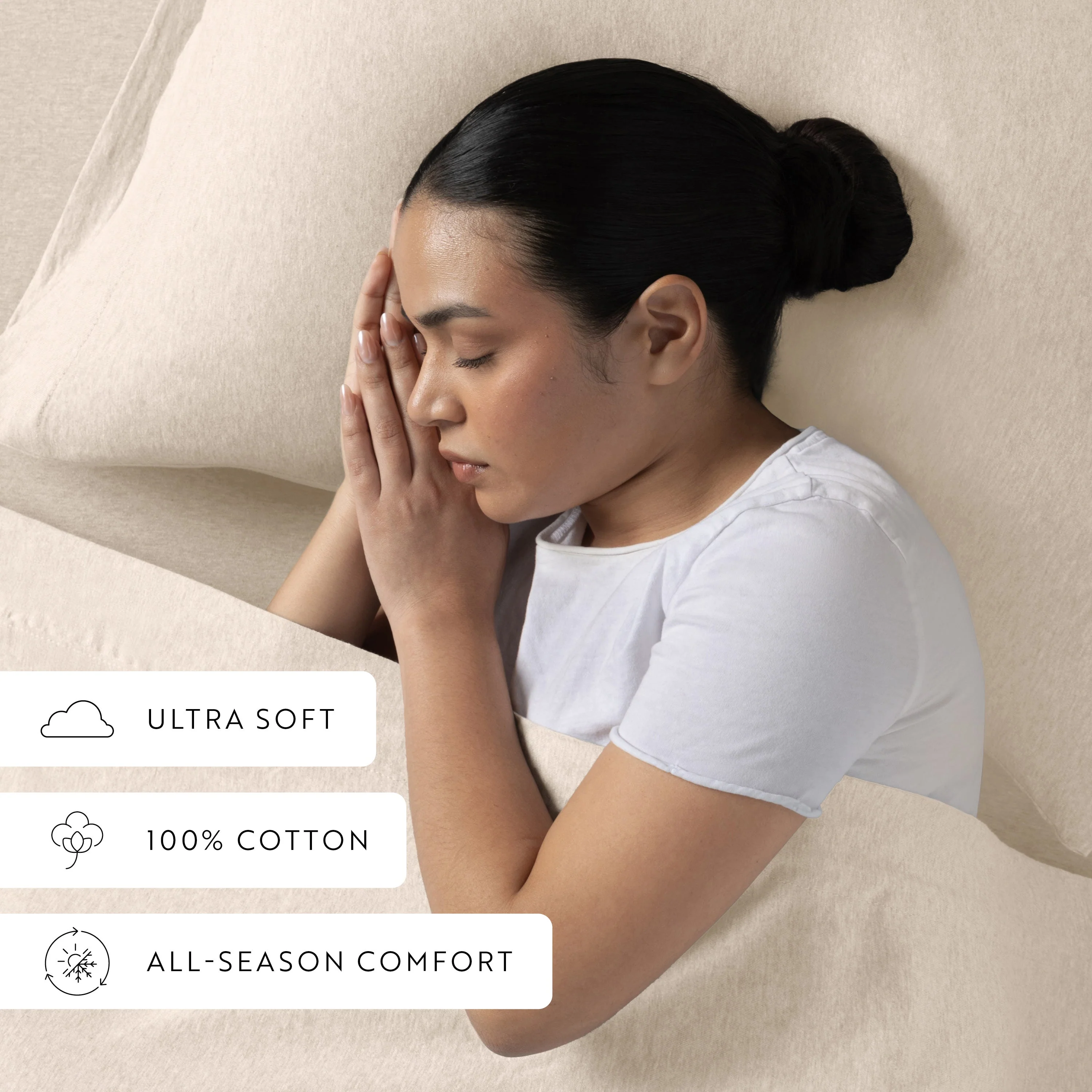 Jersey Knit 4-Piece Cotton Sheet Set (Sale) - Image 24