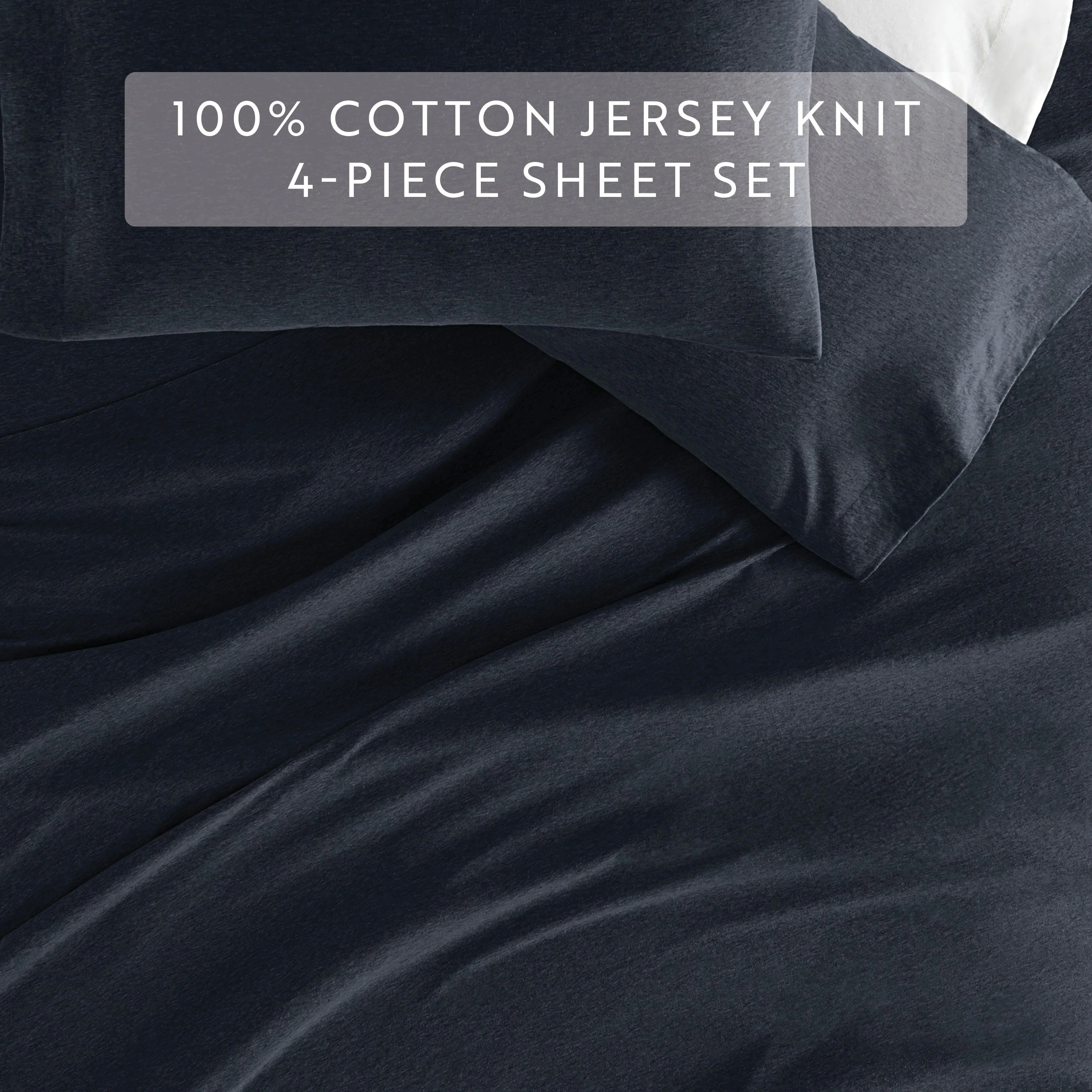 Jersey Knit 4-Piece Cotton Sheet Set (Sale) - Image 37