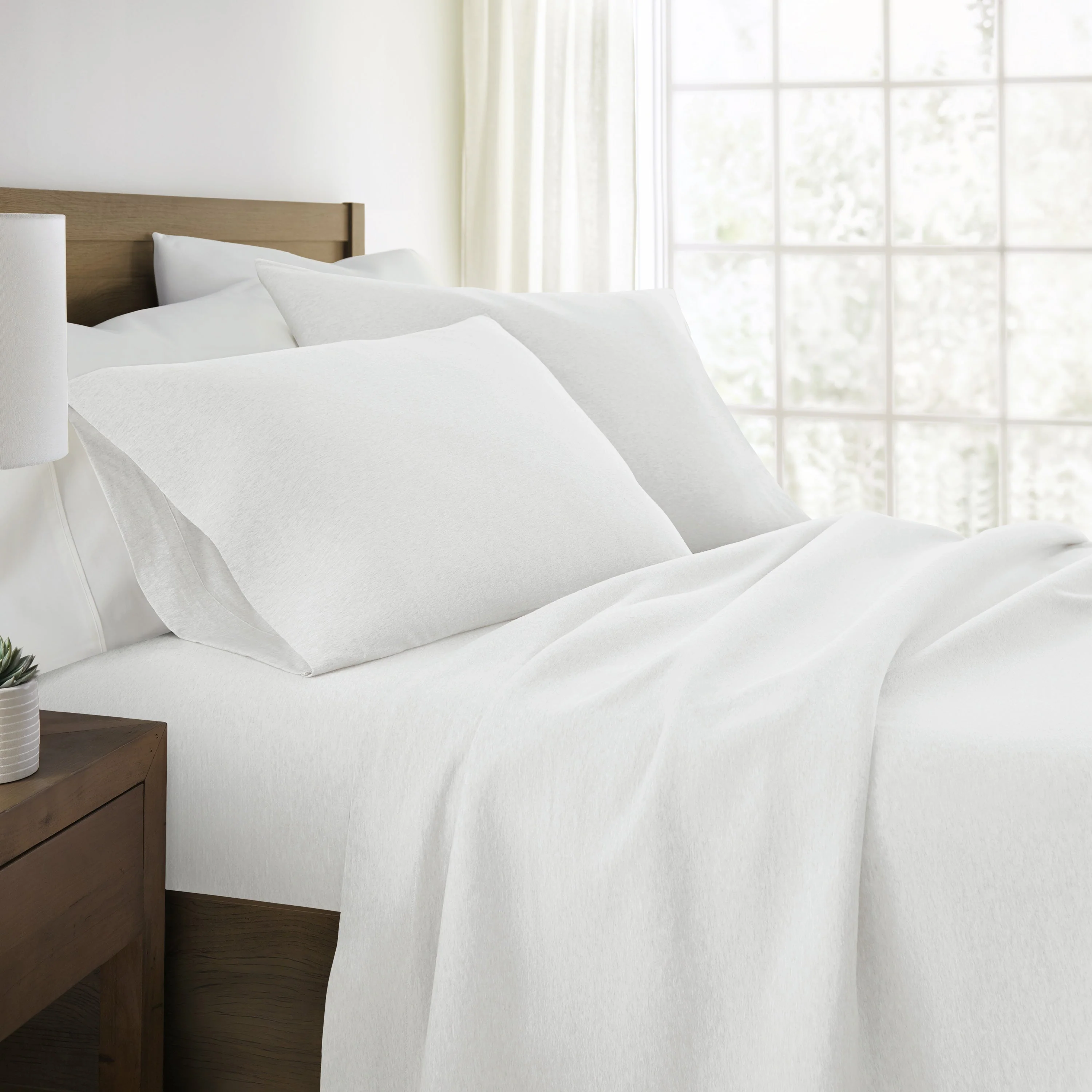 Jersey Knit 4-Piece Cotton Sheet Set (Sale) - Image 4