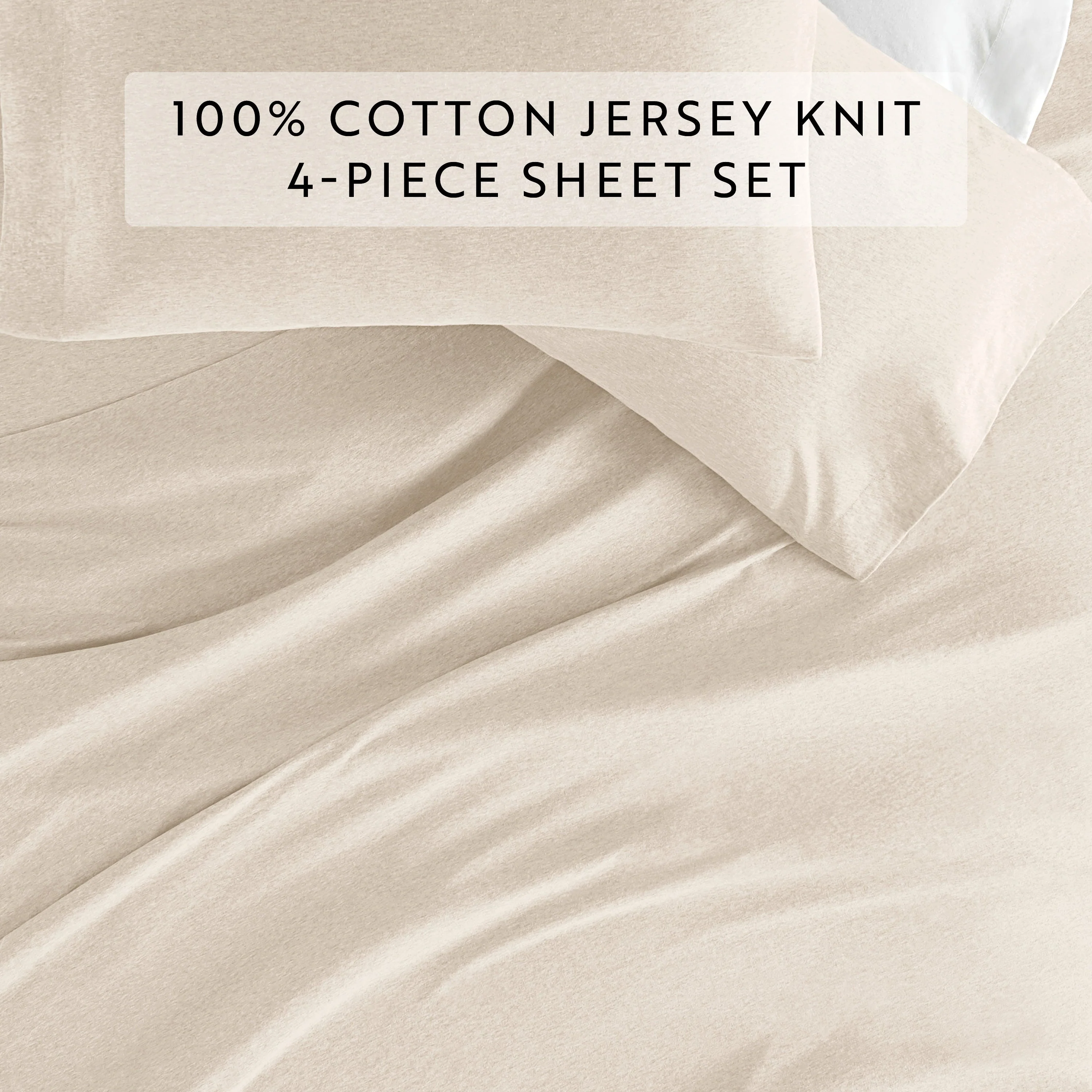 Jersey Knit 4-Piece Cotton Sheet Set (Sale) - Image 40
