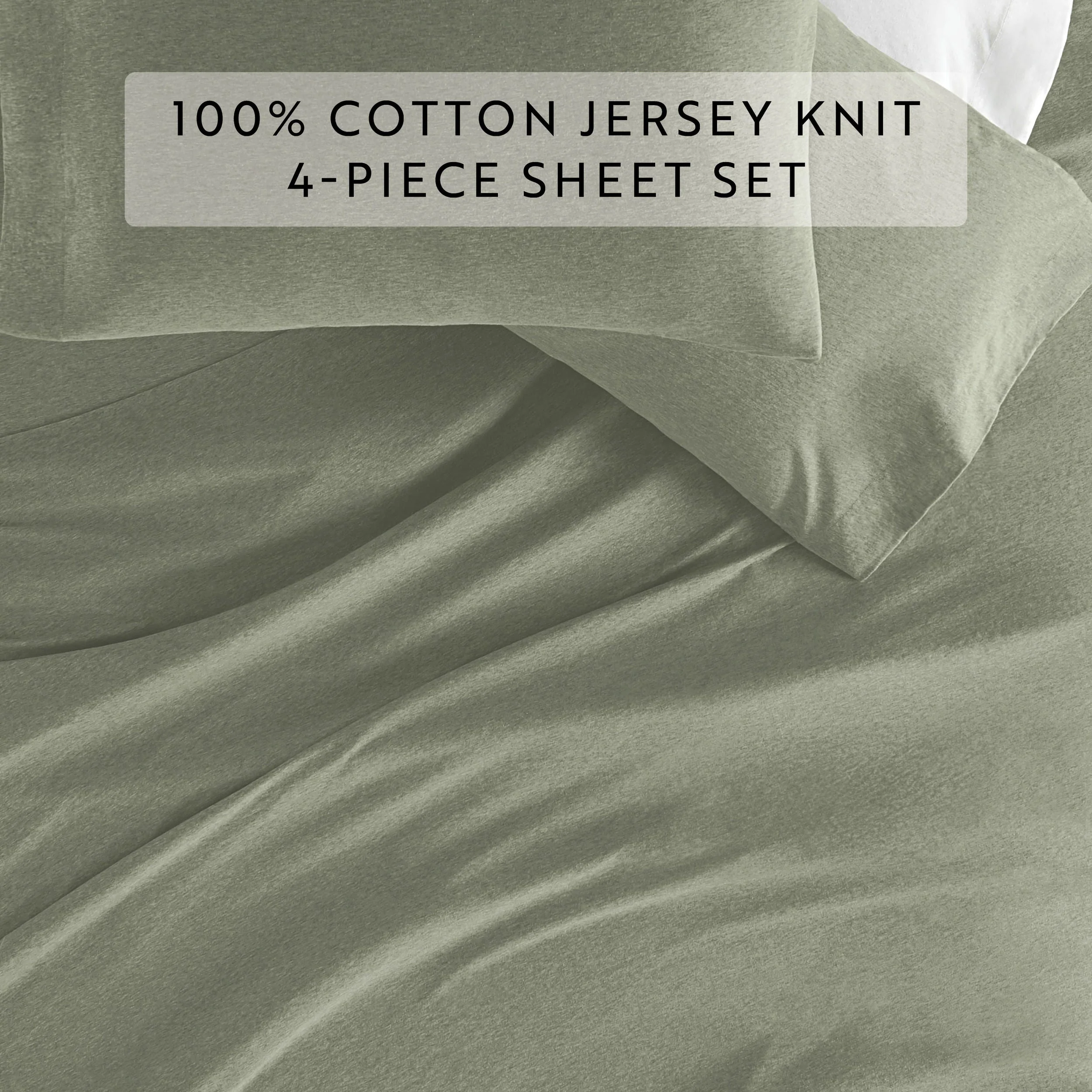 Jersey Knit 4-Piece Cotton Sheet Set (Sale) - Image 42