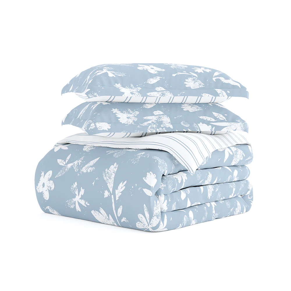 Country Home Pattern 3-Piece Reversible Duvet Cover Set (Sale) - Image 6