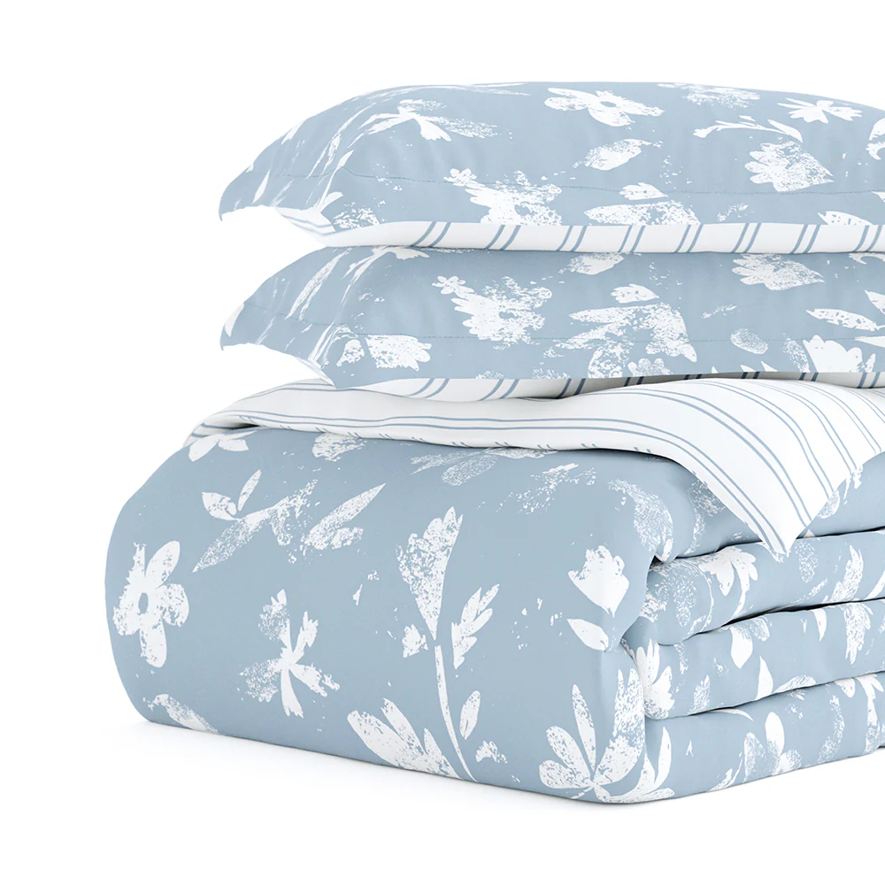 Country Home Pattern 3-Piece Reversible Duvet Cover Set (Sale) - Image 7