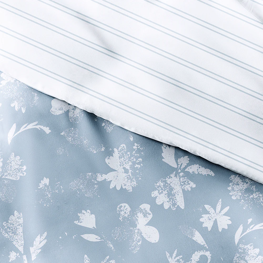 Country Home Pattern 3-Piece Reversible Duvet Cover Set (Sale) - Image 9