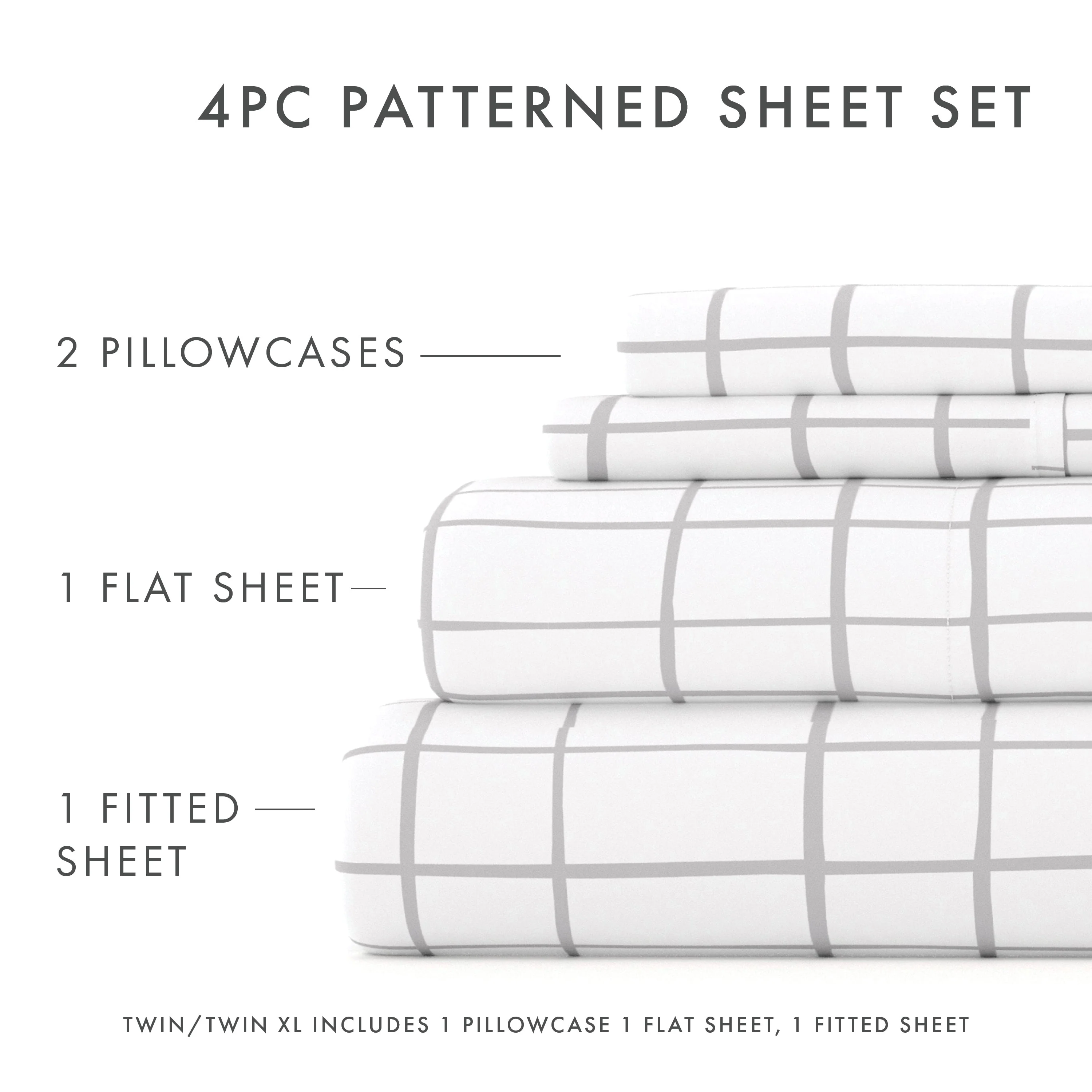Crossroad Pattern 4-Piece Sheet Set (Sale) - Image 5