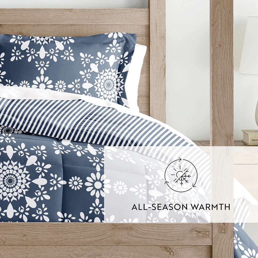 Daisy Medallion Reversible Down-Alternative Comforter Set (Sale) - Image 39
