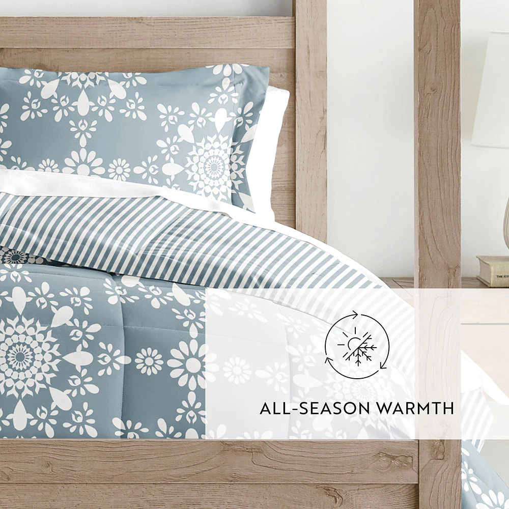 Daisy Medallion Reversible Down-Alternative Comforter Set (Sale) - Image 40