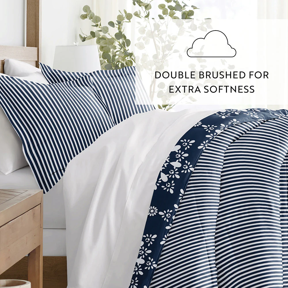 Daisy Medallion Reversible Down-Alternative Comforter Set (Sale) - Image 43