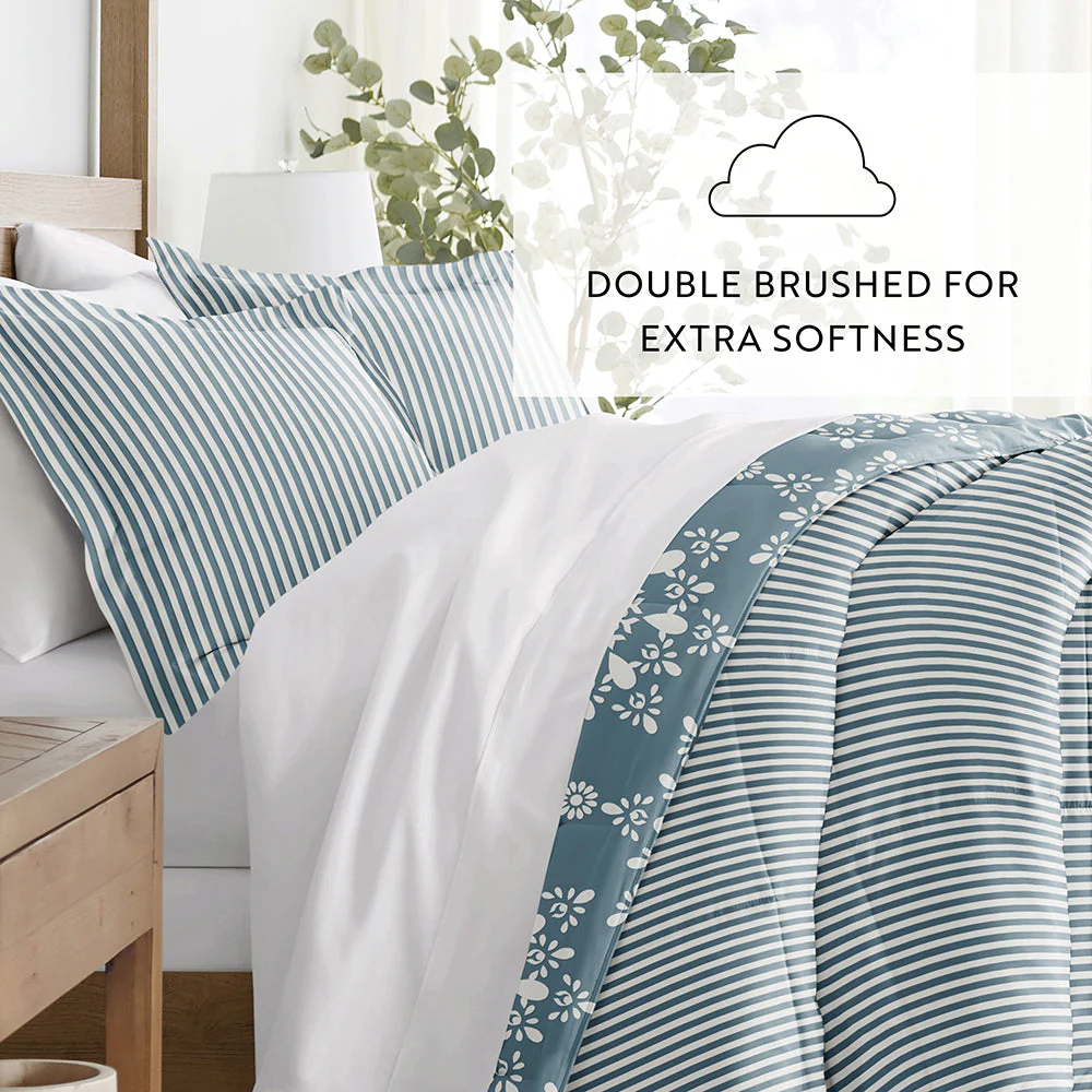 Daisy Medallion Reversible Down-Alternative Comforter Set (Sale) - Image 44