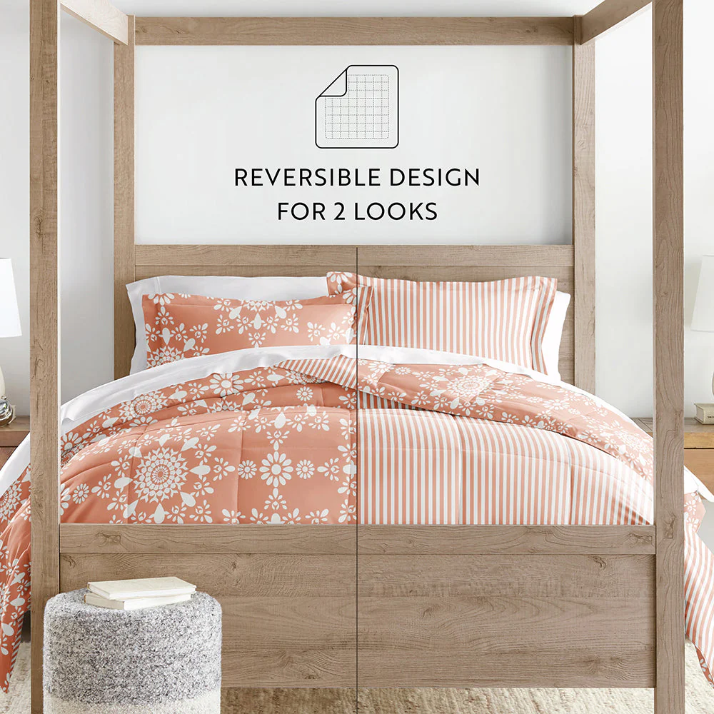 Daisy Medallion Reversible Down-Alternative Comforter Set (Sale) - Image 45