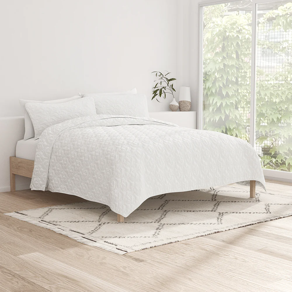 3-Piece Damask Quilted Coverlet Set (Sale) - Image 11
