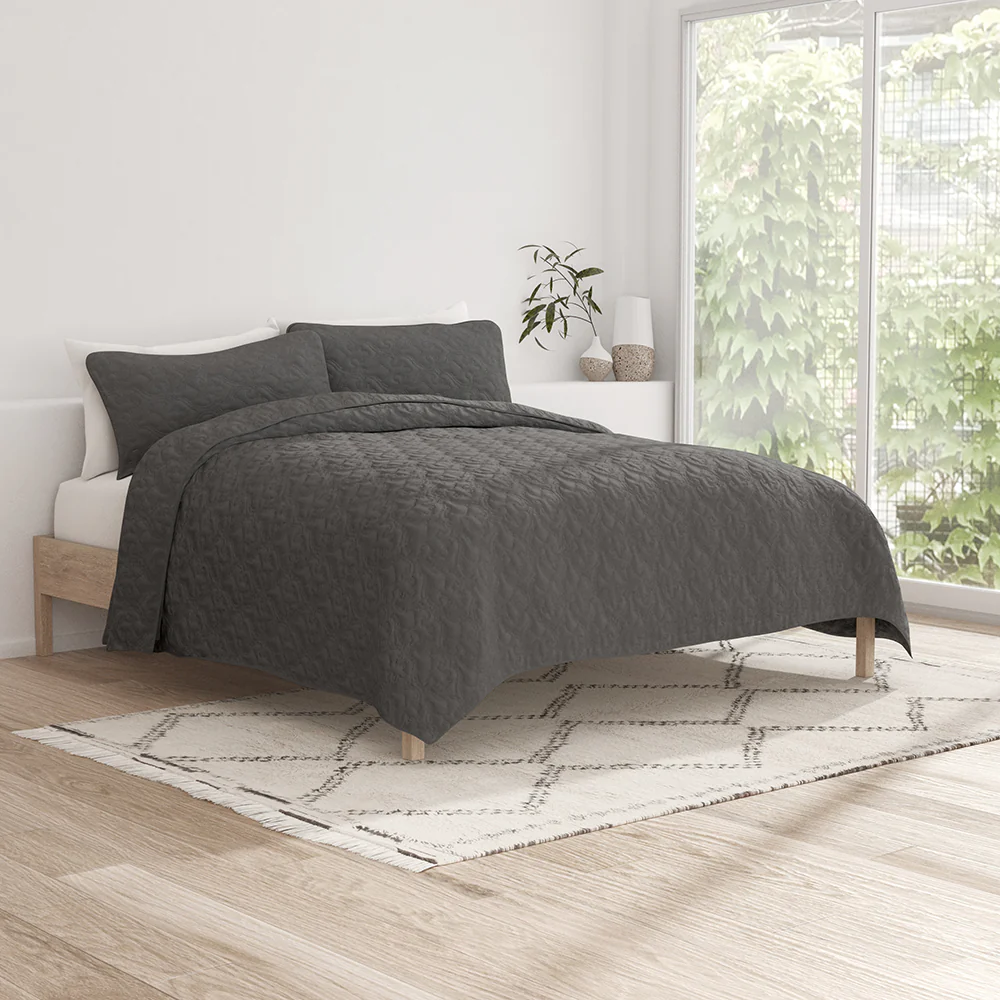3-Piece Damask Quilted Coverlet Set (Sale) - Image 12