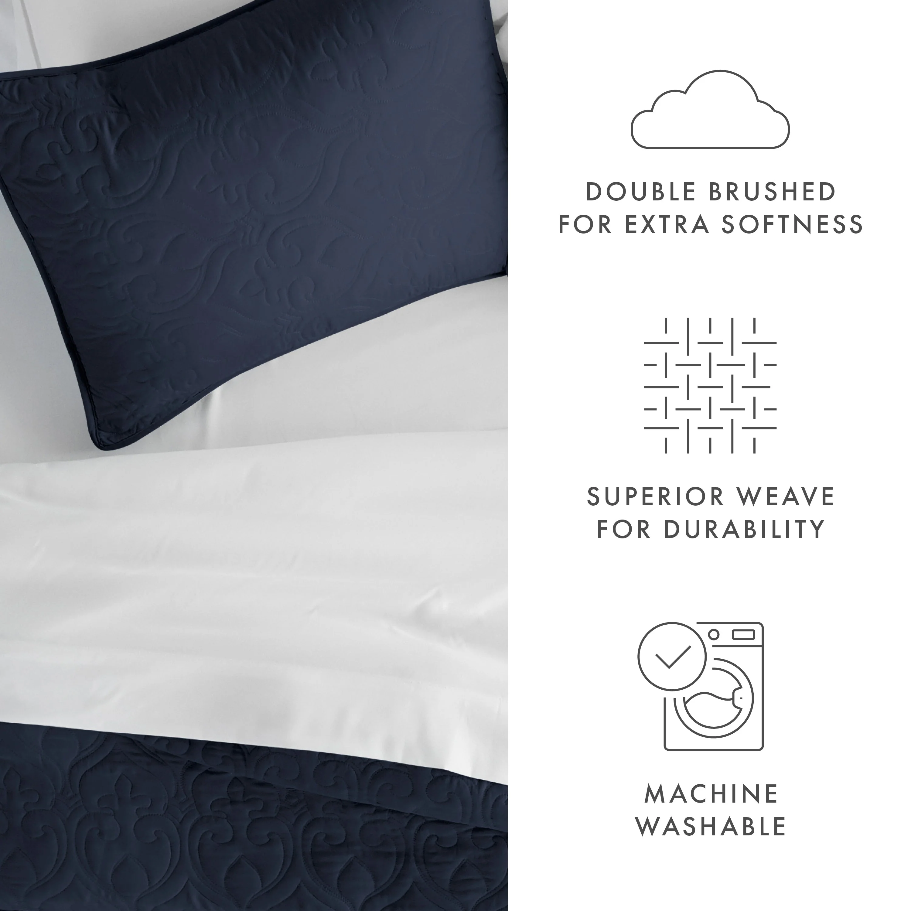 3-Piece Damask Quilted Coverlet Set (Sale) - Image 20
