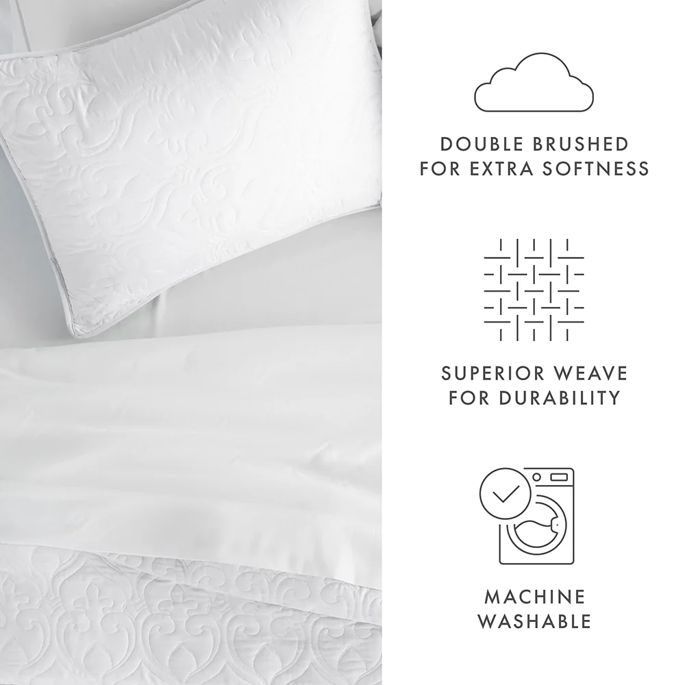 3-Piece Damask Quilted Coverlet Set (Sale) - Image 23