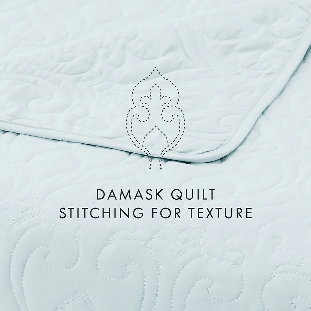 3-Piece Damask Quilted Coverlet Set (Sale) - Image 31