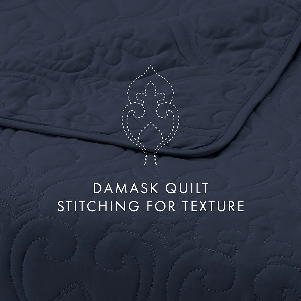 3-Piece Damask Quilted Coverlet Set (Sale) - Image 32