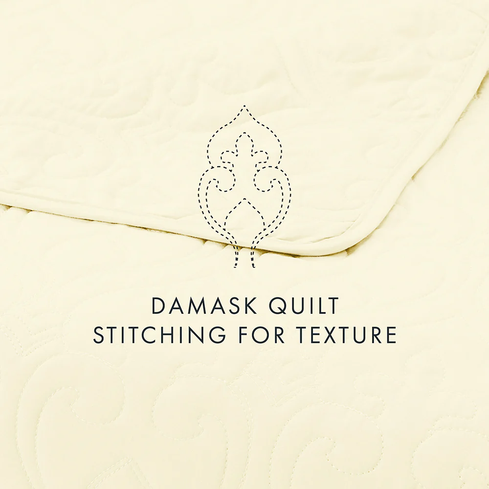 3-Piece Damask Quilted Coverlet Set (Sale) - Image 33