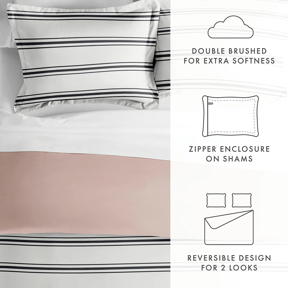 Desert Stripe Pattern 3-Piece Reversible Duvet Cover Set (Sale) - Image 20
