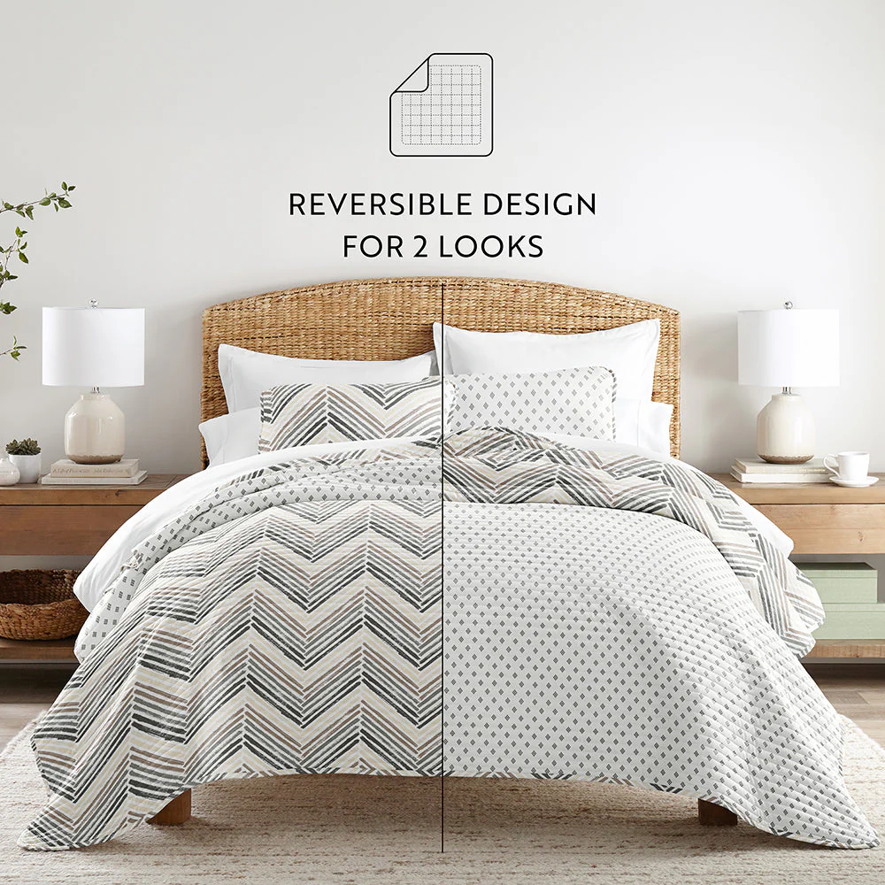 Diamond Chevron Reversible Quilted Coverlet Set (Sale) - Image 5