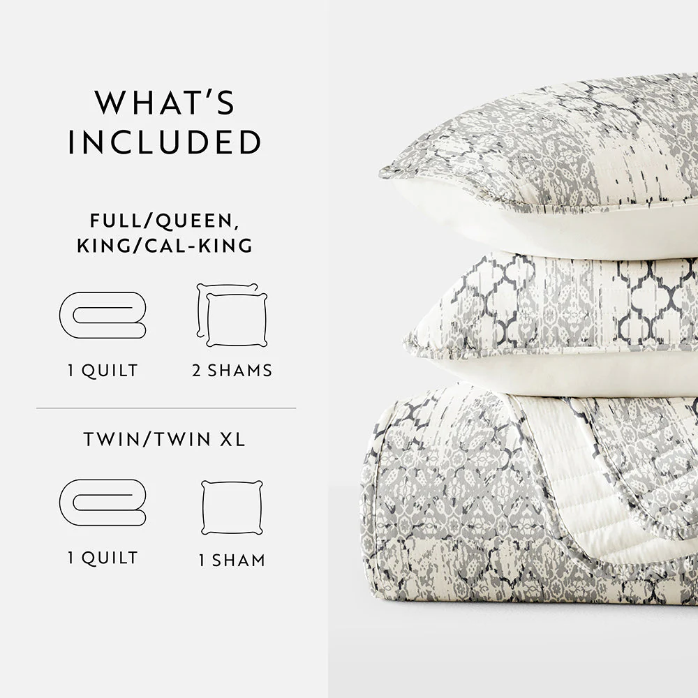Distressed Aztec Reversible Quilted Coverlet Set (Sale) - Image 9