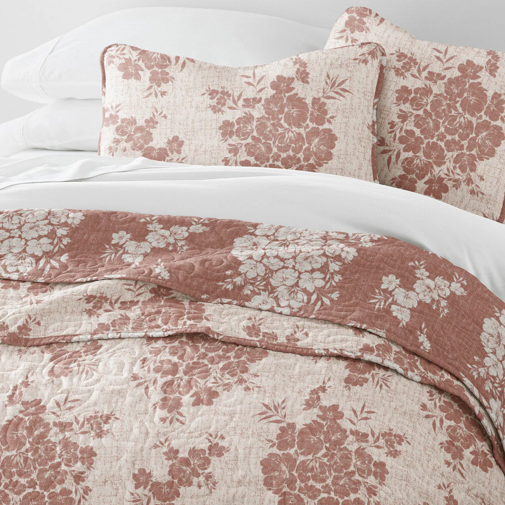 Distressed Bouquet Reversible Quilted Coverlet Set (Sale) - Image 22