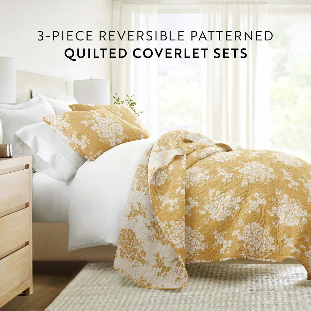 Distressed Bouquet Reversible Quilted Coverlet Set (Sale) - Image 25