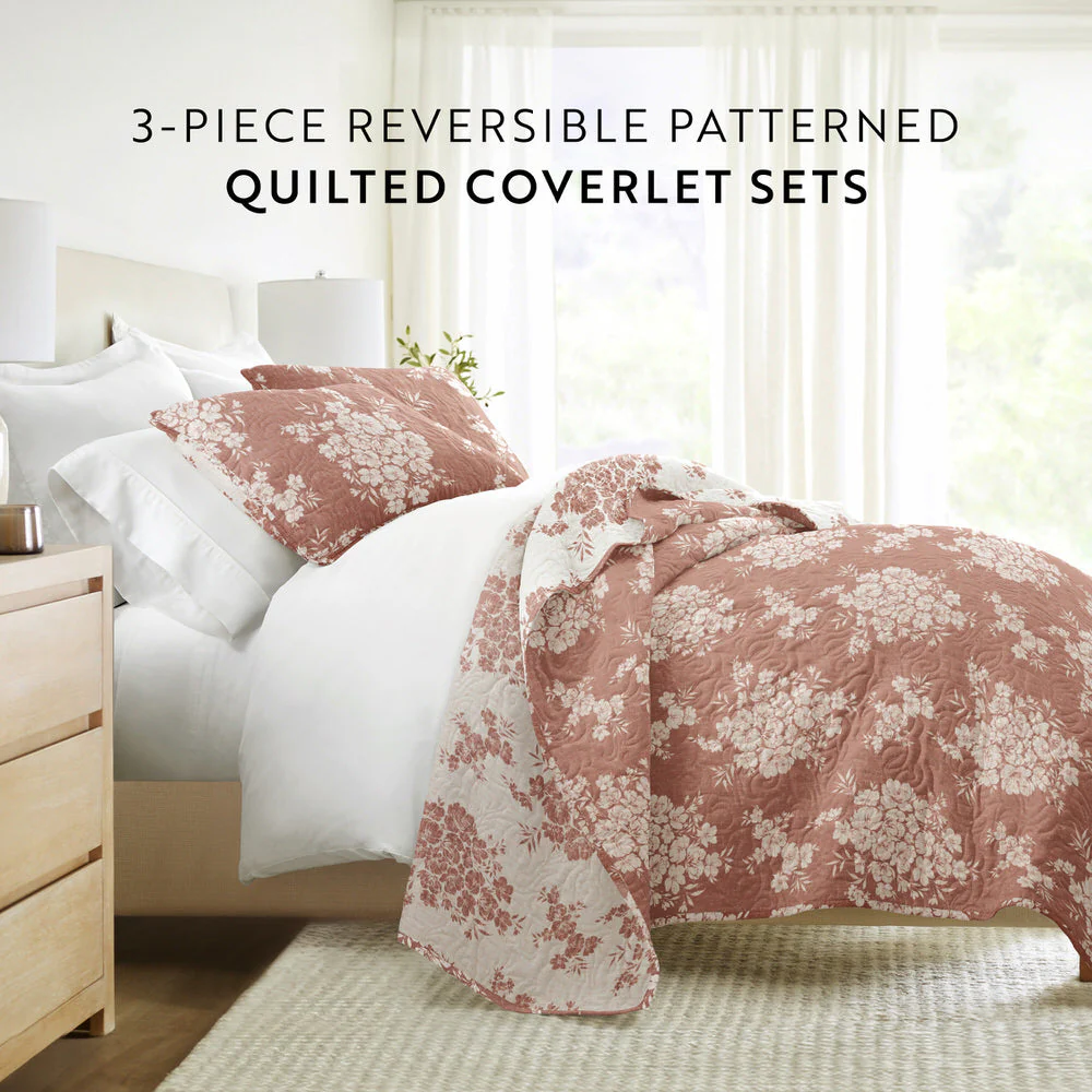Distressed Bouquet Reversible Quilted Coverlet Set (Sale) - Image 26